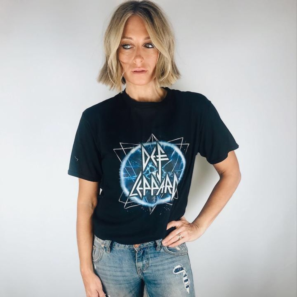 Vintage Style Concert T Def Leppard Electric Eye